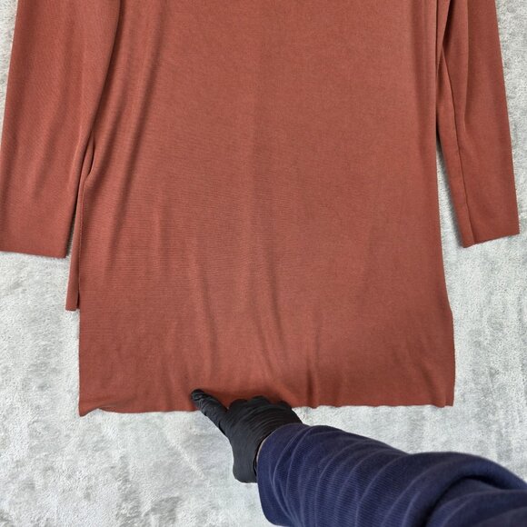 Zara Woman Studio Top Womens Small Long Sleeve Tunic V Neck Minimalist Modern - Picture 12 of 15